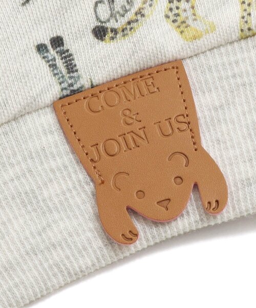 BIT'Z(ビッツ)の「4色2柄総柄トレーナー(スウェット・キッズ・キナリ/ベージュ/グレー/カーキ・100/120/95/90/110/80)」の13枚目の写真