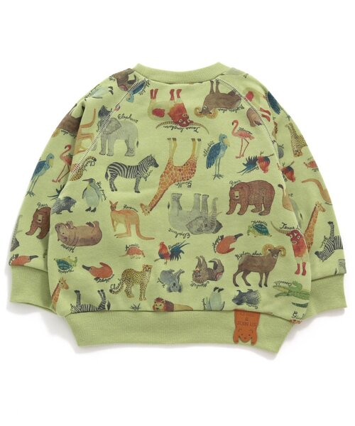 BIT'Z(ビッツ)の「4色2柄総柄トレーナー(スウェット・キッズ・キナリ/ベージュ/グレー/カーキ・100/120/95/90/110/80)」の11枚目の写真