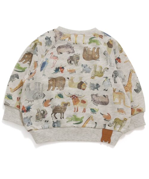 BIT'Z(ビッツ)の「4色2柄総柄トレーナー(スウェット・キッズ・キナリ/ベージュ/グレー/カーキ・100/120/95/90/110/80)」の10枚目の写真