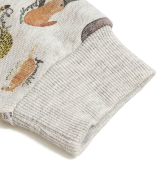 BIT'Z(ビッツ)の「4色2柄総柄トレーナー(スウェット・キッズ・キナリ/ベージュ/グレー/カーキ・100/120/95/90/110/80)」の6枚目の写真