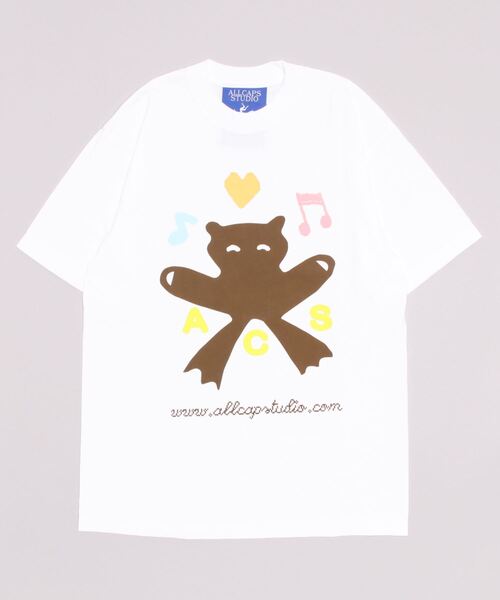 fridge(フリッジ)の「【ALL CAPS STUDIO】ACS Teddy Flog T-shirts(Tシャツ/カットソー・メンズ・ブラウン/ホワイト・MEDIUM/XX-LARGE/LARGE/X-LARGE/SMALL)」の4枚目の写真