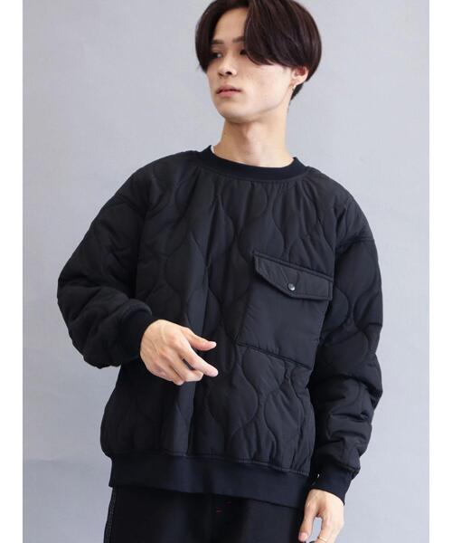 CRAFT STANDARD BOUTIQUE(クラフトスタンダードブティック)の「キルティングビッグプルオーバー(Tシャツ/カットソー・メンズ・カーキ/ブラック・M/L)」の5枚目の写真