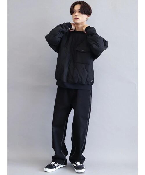 CRAFT STANDARD BOUTIQUE(クラフトスタンダードブティック)の「キルティングビッグプルオーバー(Tシャツ/カットソー・メンズ・カーキ/ブラック・M/L)」の7枚目の写真
