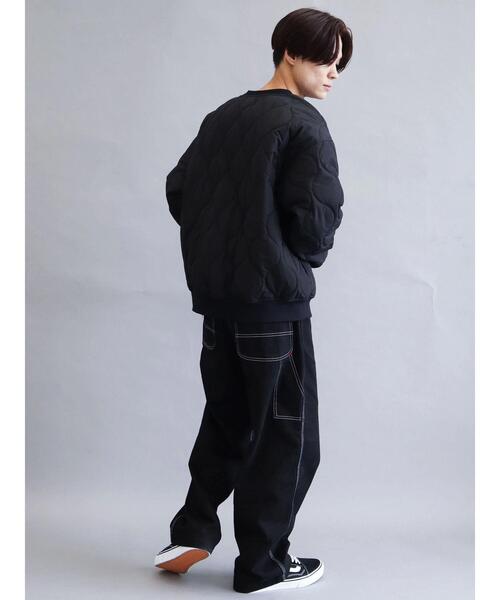 CRAFT STANDARD BOUTIQUE(クラフトスタンダードブティック)の「キルティングビッグプルオーバー(Tシャツ/カットソー・メンズ・カーキ/ブラック・M/L)」の11枚目の写真