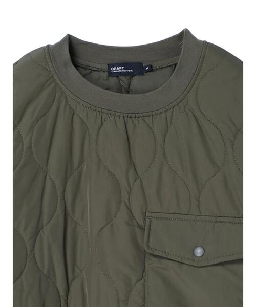 CRAFT STANDARD BOUTIQUE(クラフトスタンダードブティック)の「キルティングビッグプルオーバー(Tシャツ/カットソー・メンズ・カーキ/ブラック・M/L)」の16枚目の写真