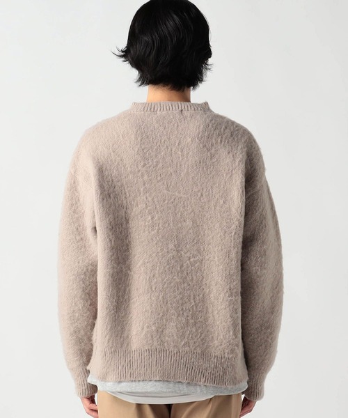 Grand PARK（グランドパーク）の「シャギーニットクルーネックカーディガン（カーディガン/ボレロ・メンズ・グリーン/ベージュ/グレー/ブルー・MEDIUM/LARGE）」の6枚目の写真