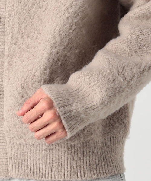 Grand PARK（グランドパーク）の「シャギーニットクルーネックカーディガン（カーディガン/ボレロ・メンズ・グリーン/ベージュ/グレー/ブルー・MEDIUM/LARGE）」の13枚目の写真