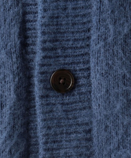 Grand PARK（グランドパーク）の「シャギーニットクルーネックカーディガン（カーディガン/ボレロ・メンズ・グリーン/ベージュ/グレー/ブルー・MEDIUM/LARGE）」の8枚目の写真