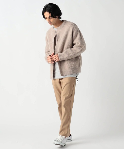 Grand PARK（グランドパーク）の「シャギーニットクルーネックカーディガン（カーディガン/ボレロ・メンズ・グリーン/ベージュ/グレー/ブルー・MEDIUM/LARGE）」の7枚目の写真