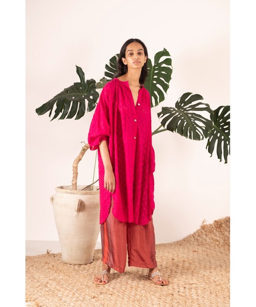 sara mallika（サラ マリカ）の「JACQUARD SHIRTS DRESS