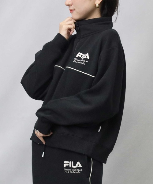 FILA(フィラ)の「【FILA】パイピングスウェット(スウェット・レディース・オフホワイト/グレー/ブラック・M/L)」の1枚目の写真