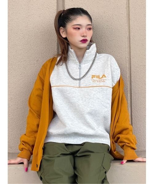 FILA(フィラ)の「【FILA】パイピングスウェット(スウェット・レディース・オフホワイト/グレー/ブラック・M/L)」の18枚目の写真