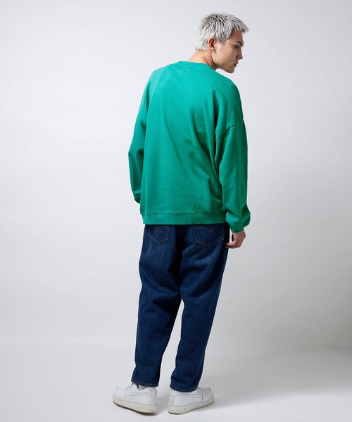 NYUDROP(ニュードロップ)の「【NYUDROP】GRAFFITI LOGO PIGMENT DYED CREWNECK SWEAT / グラフィックロゴ刺繍 ピグメント裏毛クルーネックスウェット(スウェット・メンズ・ブラック/ブルー/グリーン・M/L/XL)」の20枚目の写真