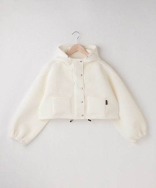 LOVETOXIC（ラブトキシック）の「ダンボールジャケット（ノーカラージャケット・キッズ・ブラック/ブラウン/アイボリー・L/S/M）」の2枚目の写真