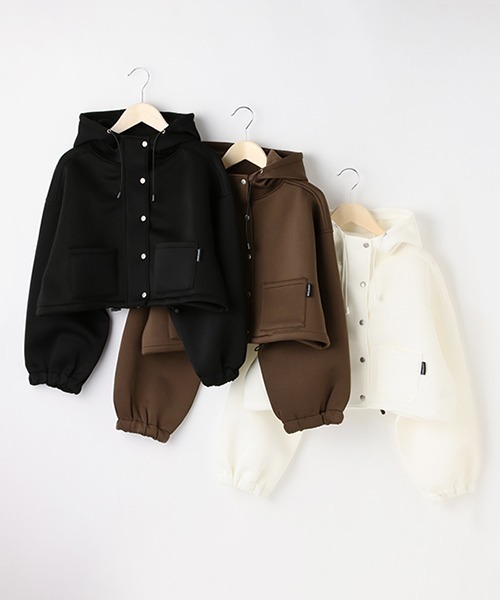 LOVETOXIC（ラブトキシック）の「ダンボールジャケット（ノーカラージャケット・キッズ・ブラック/ブラウン/アイボリー・L/S/M）」の11枚目の写真