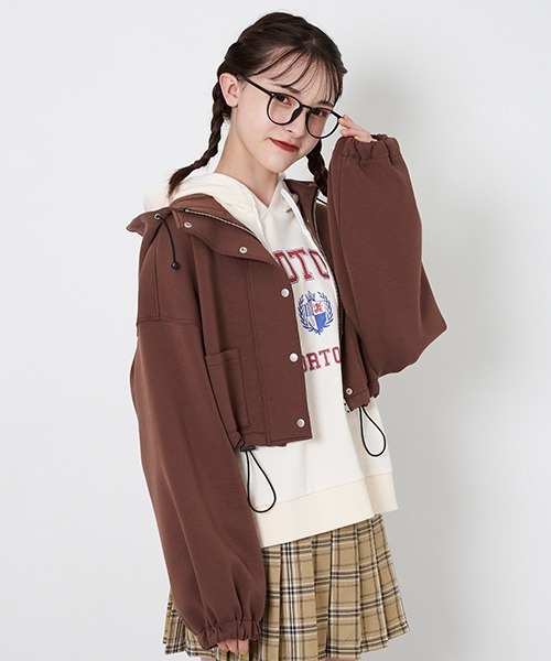 LOVETOXIC（ラブトキシック）の「ダンボールジャケット（ノーカラージャケット・キッズ・ブラック/ブラウン/アイボリー・L/S/M）」の14枚目の写真