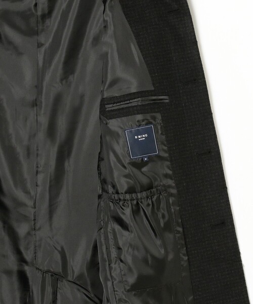 B:MING by BEAMS(ビーミングバイビームス)の「B:MING by BEAMS / 防風 タスマニアウール ブレンド メルトン スタンドカラーコート 22AW(チェスターコート・メンズ・チャコールグレー/ネイビー・MEDIUM/LARGE/X-LARGE/SMALL)」の12枚目の写真