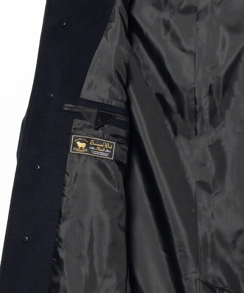 B:MING by BEAMS(ビーミングバイビームス)の「B:MING by BEAMS / 防風 タスマニアウール ブレンド メルトン スタンドカラーコート 22AW(チェスターコート・メンズ・チャコールグレー/ネイビー・MEDIUM/LARGE/X-LARGE/SMALL)」の9枚目の写真