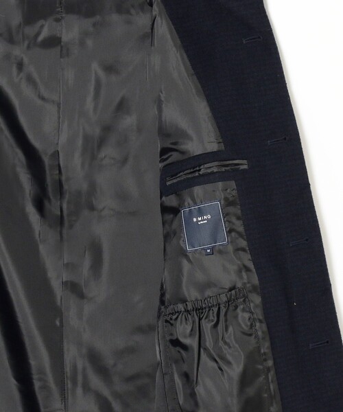 B:MING by BEAMS(ビーミングバイビームス)の「B:MING by BEAMS / 防風 タスマニアウール ブレンド メルトン スタンドカラーコート 22AW(チェスターコート・メンズ・チャコールグレー/ネイビー・MEDIUM/LARGE/X-LARGE/SMALL)」の8枚目の写真