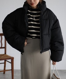 Bonjour Sagan | 【2022 新作】スタンドカラーショート丈フェイクダウン(ダウンジャケット/コート)