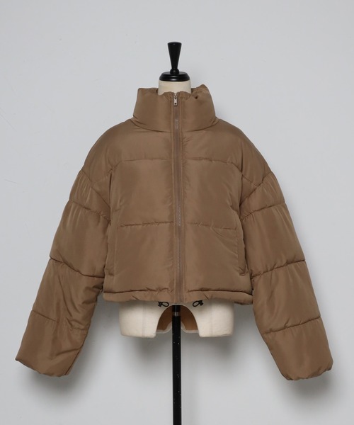 Bonjour Sagan（ボンジュールサガン）の「【2022 新作】スタンドカラーショート丈フェイクダウン（ダウンジャケット/コート・レディース・ベージュ/ブルー/ブラック/アイボリー・FREE）」の18枚目の写真