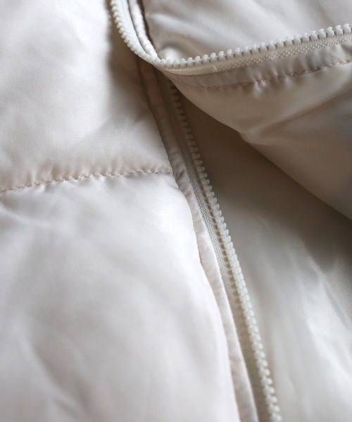 Bonjour Sagan（ボンジュールサガン）の「【2022 新作】スタンドカラーショート丈フェイクダウン（ダウンジャケット/コート・レディース・ベージュ/ブルー/ブラック/アイボリー・FREE）」の14枚目の写真