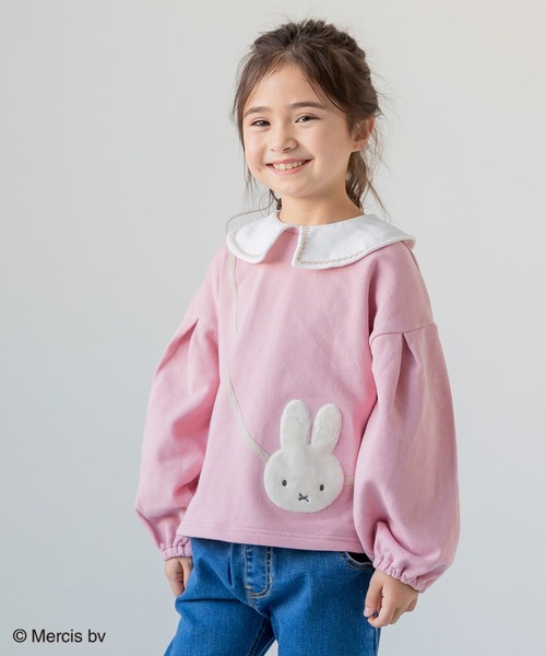 JAM & LINK(ジャムアンドリンク)の「【miffy】 ミッフィー / セーラー襟トレーナー(スウェット・キッズ・B/A/C/D・80cm/90cm/100cm/130cm/110cm/120cm)」の3枚目の写真
