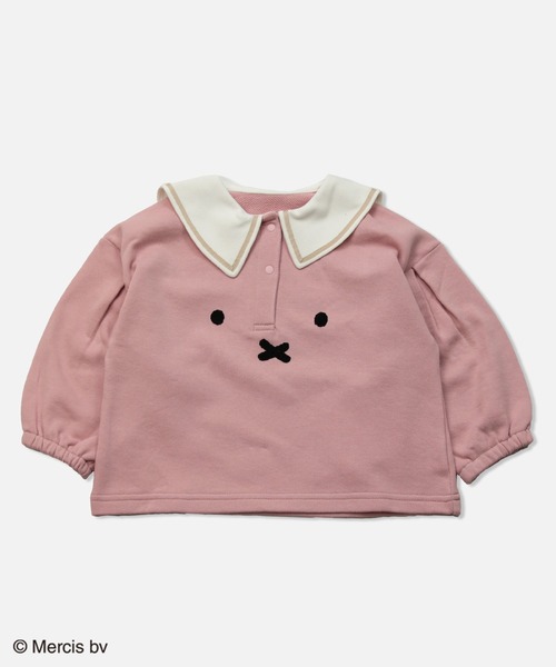 JAM & LINK(ジャムアンドリンク)の「【miffy】 ミッフィー / セーラー襟トレーナー(スウェット・キッズ・B/A/C/D・80cm/90cm/100cm/130cm/110cm/120cm)」の1枚目の写真