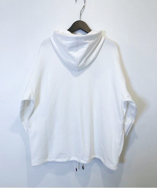 Alil（アリル）の「【Alil】アリル 裏毛 ヘンリー デザイン パーカー プルオーバー 大人カジュアル（パーカー・メンズ・杢グレー/グレイッシュベージュ/ブラック/オフホワイト・MEDIUM/LARGE/SMALL）」の10枚目の写真