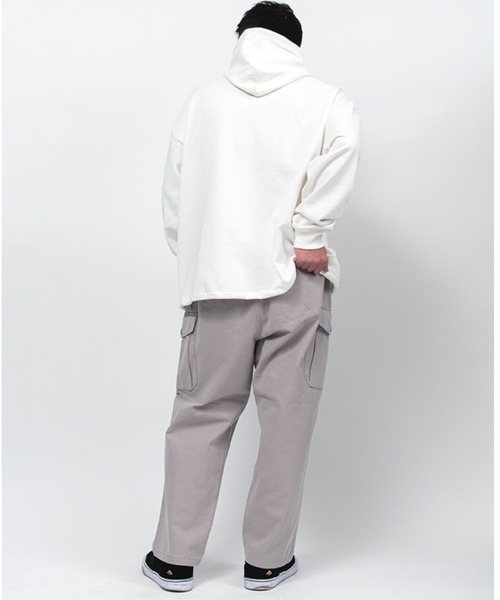 Alil（アリル）の「【Alil】アリル 裏毛 ヘンリー デザイン パーカー プルオーバー 大人カジュアル（パーカー・メンズ・杢グレー/グレイッシュベージュ/ブラック/オフホワイト・MEDIUM/LARGE/SMALL）」の19枚目の写真