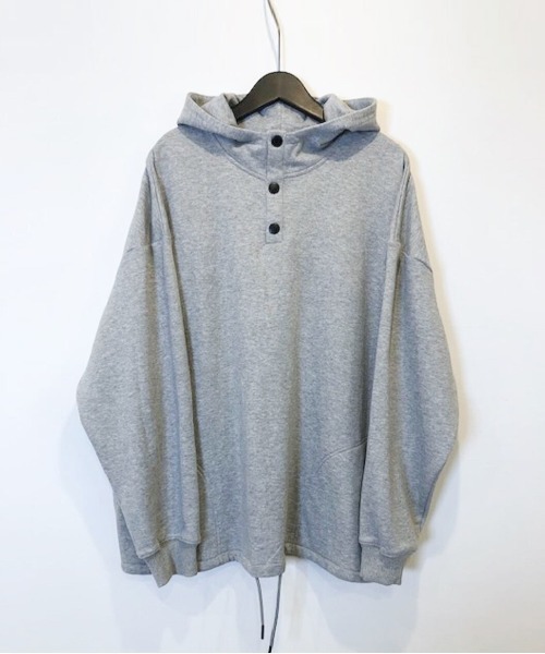 Alil】アリル 裏毛 ヘンリー デザイン パーカー プルオーバー