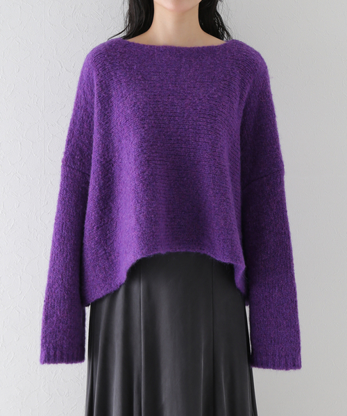 plage（プラージュ）の「アルパカMIXクロップドニット（ニット