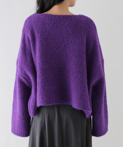 plage（プラージュ）の「アルパカMIXクロップドニット（ニット