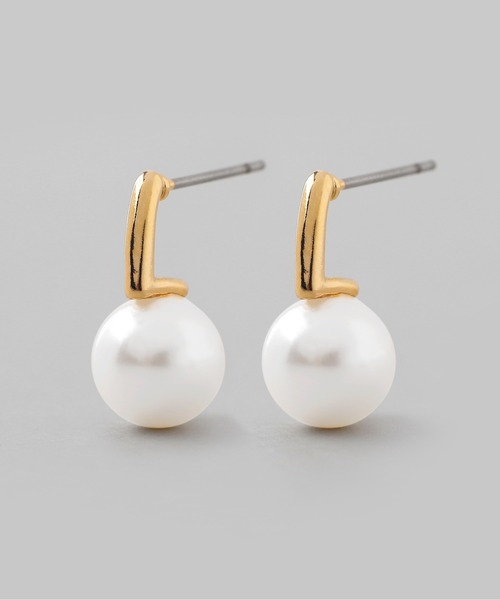 ANEMONE（アネモネ）の「メタルバー×パールピアス（ピアス（両耳用）・レディース・ゴールド・FREE）」の4枚目の写真