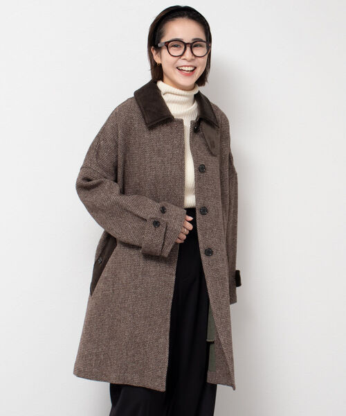 NOLLEY’S（ノーリーズ）の「◇【WEB限定】【TRADITIONAL WEATHERWEAR/トラディショナル ウェザーウェア】MARTON（ステンカラーコート・レディース・ベージュ系その他3・34）」の5枚目の写真