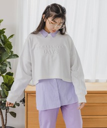 エンボスロゴスウェット