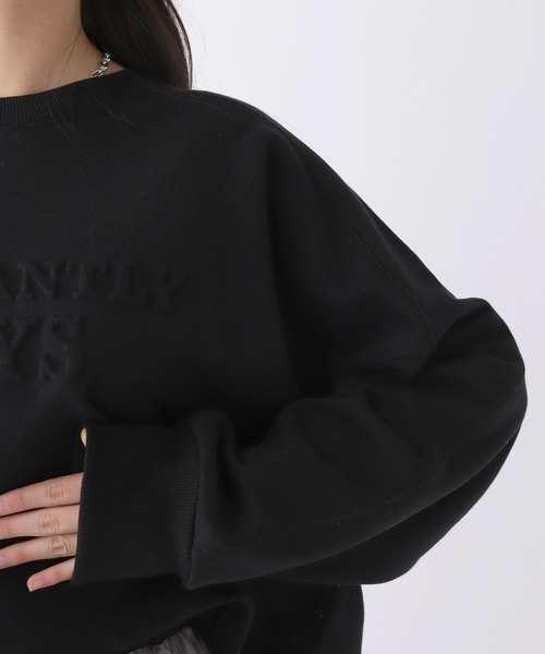 repipi armario（レピピ アルマリオ）の「エンボスロゴスウェット（スウェット・キッズ・ブラック/ホワイト/パープル・SMALL/MEDIUM/LARGE）」の9枚目の写真