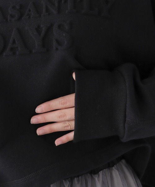 repipi armario（レピピ アルマリオ）の「エンボスロゴスウェット（スウェット・キッズ・ブラック/ホワイト/パープル・SMALL/MEDIUM/LARGE）」の10枚目の写真