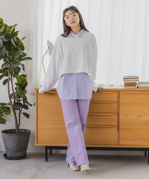 repipi armario（レピピ アルマリオ）の「エンボスロゴスウェット（スウェット・キッズ・ブラック/ホワイト/パープル・SMALL/MEDIUM/LARGE）」の20枚目の写真