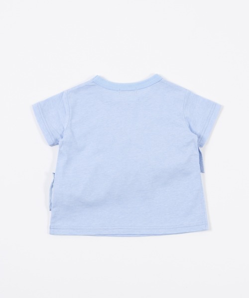 trois lapins kp(トロワラパンケーピー)の「フロントフリル 半袖Tシャツ(110~160)(Tシャツ/カットソー・キッズ・キナリ/ブルー・110cm/120cm/130cm/140cm/150cm/160cm)」の4枚目の写真