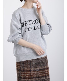 ジャカードロゴニットプルオーバー