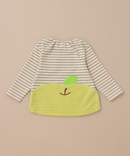 新品☆ベイビーチアー 青りんごトレーナー 120 baby cheer（ベイビーチアー）の「りんごトレーナー（スウェット