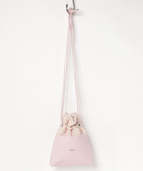 A BATHING APE（アベイシングエイプ）の「SOLID CAMO DRAWSTRING BAG L（ハンドバッグ・レディース・ピンク/イエロー/サックスブルー・FREE）」の13枚目の写真