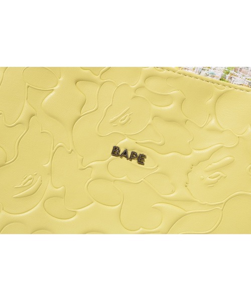 A BATHING APE（アベイシングエイプ）の「SOLID CAMO DRAWSTRING BAG L（ハンドバッグ・レディース・ピンク/イエロー/サックスブルー・FREE）」の9枚目の写真