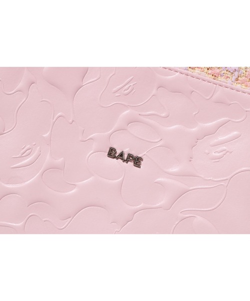A BATHING APE（アベイシングエイプ）の「SOLID CAMO DRAWSTRING BAG L（ハンドバッグ・レディース・ピンク/イエロー/サックスブルー・FREE）」の10枚目の写真