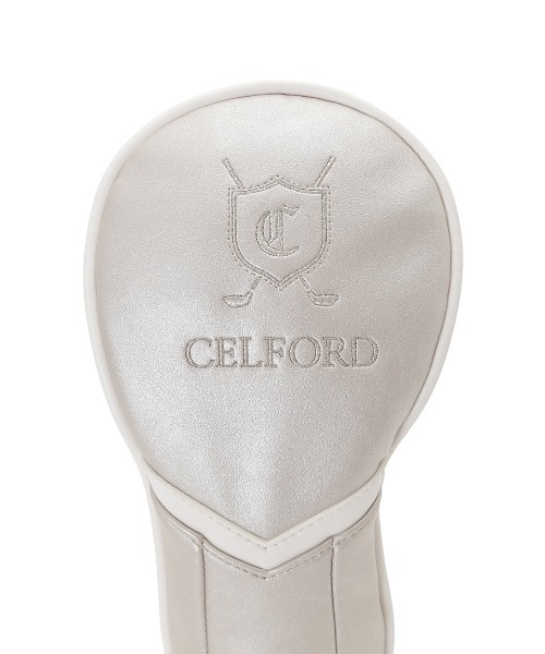 CELFORD セルフォード  ヘッドカバー 2点セット  ホワイト系 DR FW [240101491714] ゴルフウェア ストスト CELFORD セルフォード ヘッドカバー 2点セット ホワイト系 DR FW