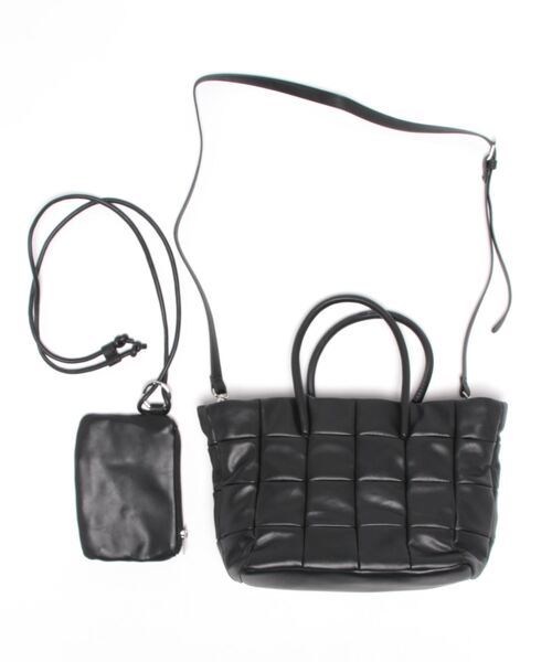 DouDou(ドゥドゥ)の「パッチワークボンディング2WAYトート(トートバッグ・レディース・グリーン/ブラック・FREE)」の19枚目の写真