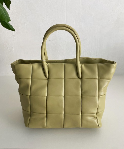 DouDou(ドゥドゥ)の「パッチワークボンディング2WAYトート(トートバッグ・レディース・グリーン/ブラック・FREE)」の4枚目の写真