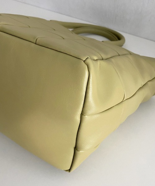 DouDou(ドゥドゥ)の「パッチワークボンディング2WAYトート(トートバッグ・レディース・グリーン/ブラック・FREE)」の6枚目の写真