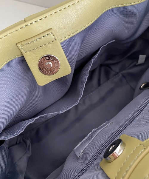 DouDou(ドゥドゥ)の「パッチワークボンディング2WAYトート(トートバッグ・レディース・グリーン/ブラック・FREE)」の8枚目の写真